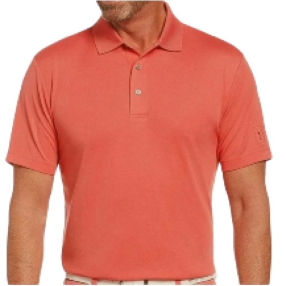 PGA TOUR Airflux Coral Polo Golf Tennis Athletic Short Sleeve Shirt Mens XL - Picture 1 of 12